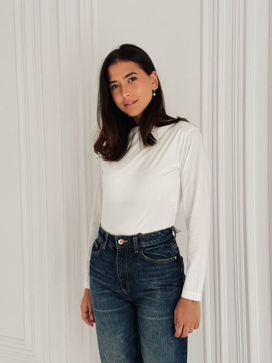 Daily basic top in white