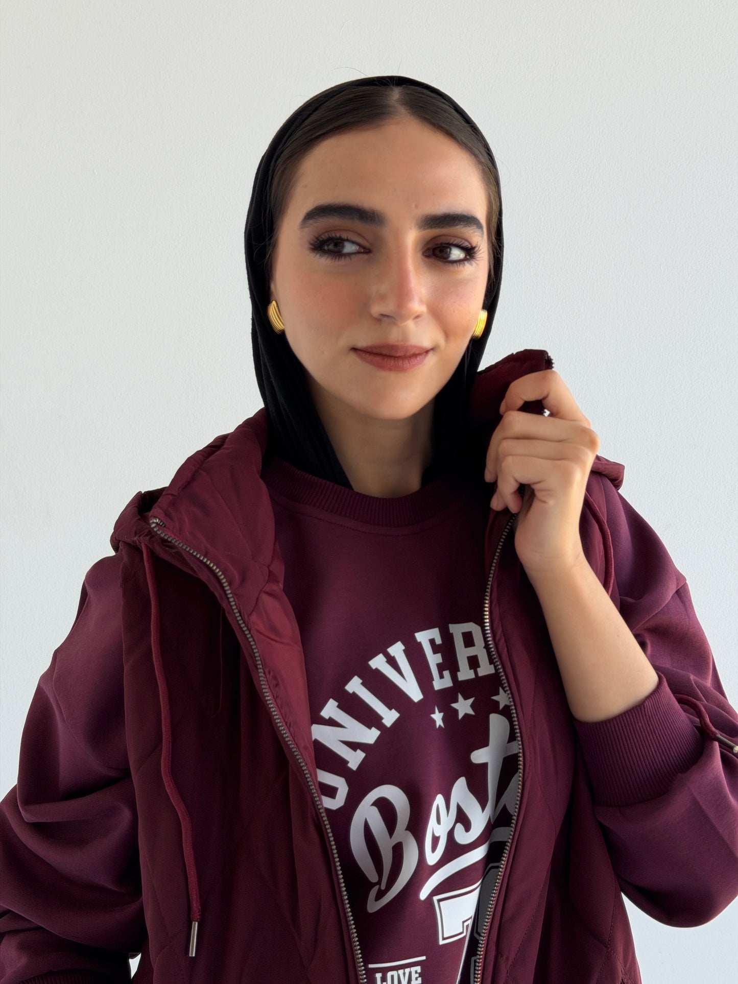 Bamb Vest In Burgundy