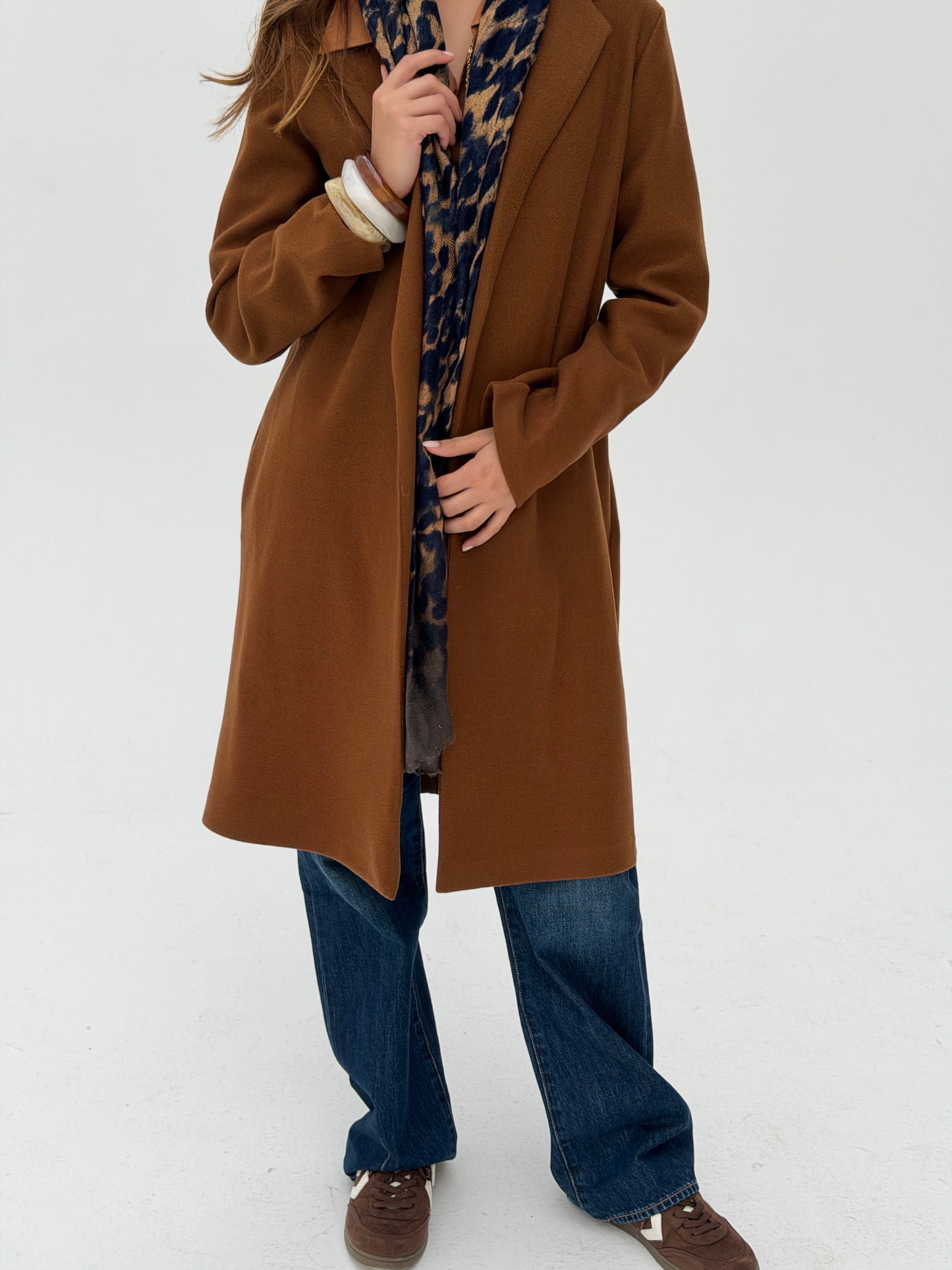 Everyday Wool Coat In Camel