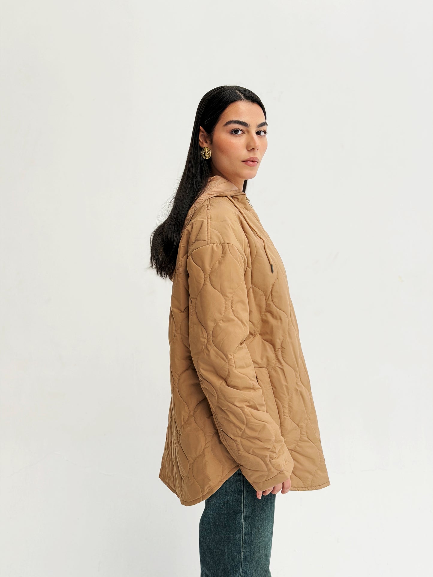 The oversized Bamb Jacket Camel