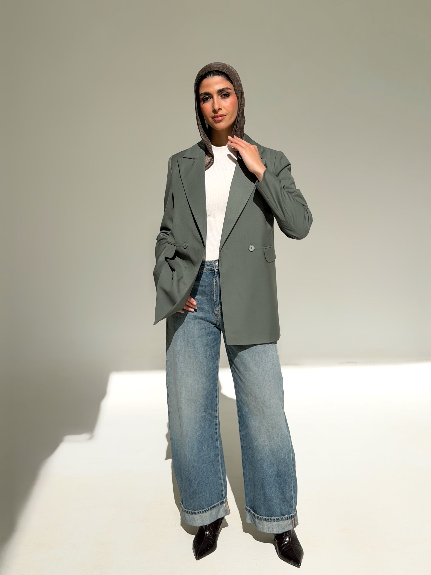 Boss Mode Blazer In Olive