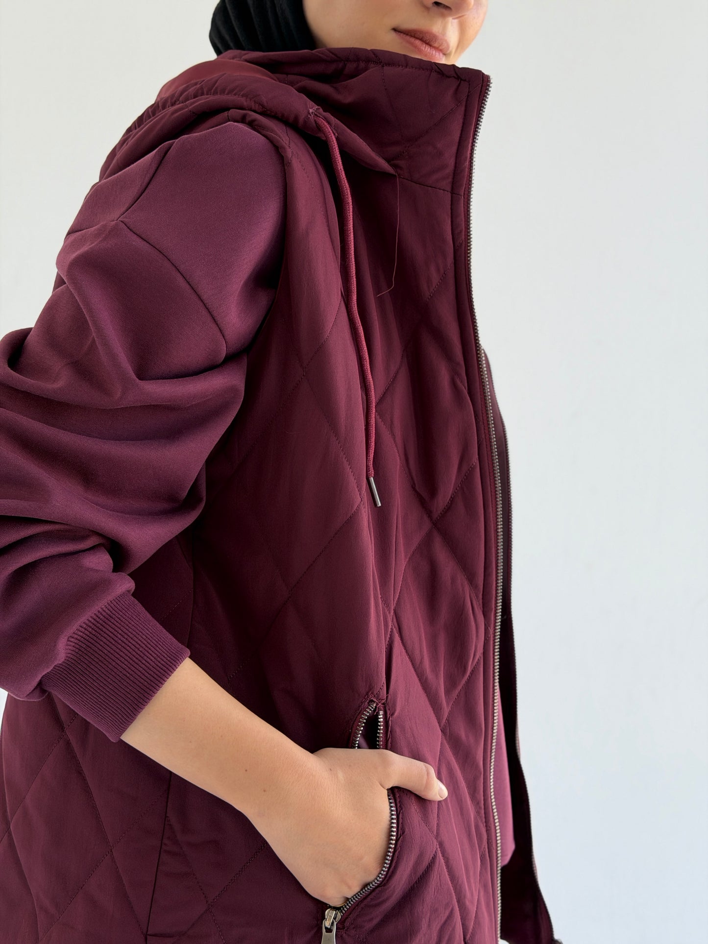 Bamb Vest In Burgundy