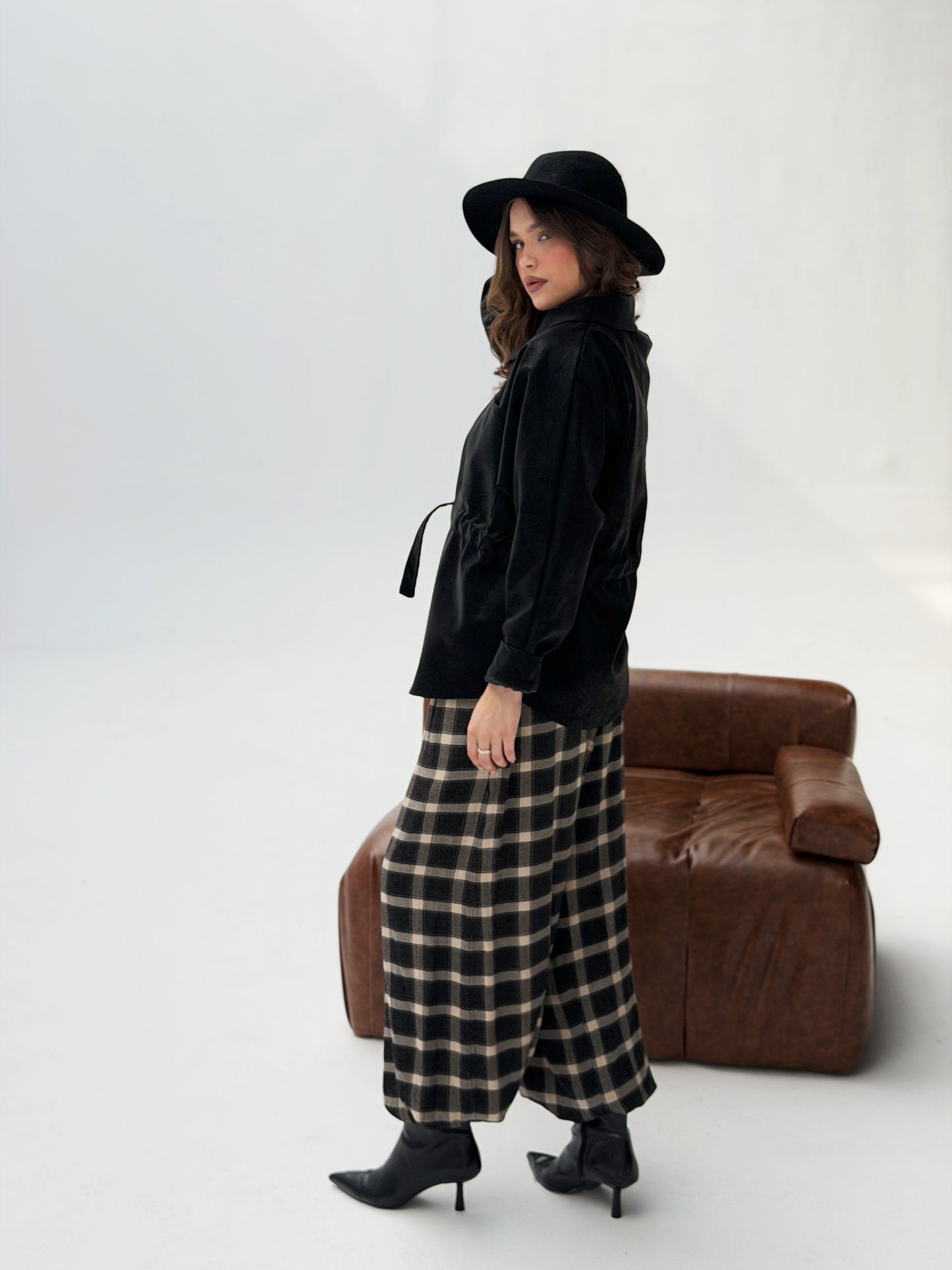 The Over-shirt Leather In Black