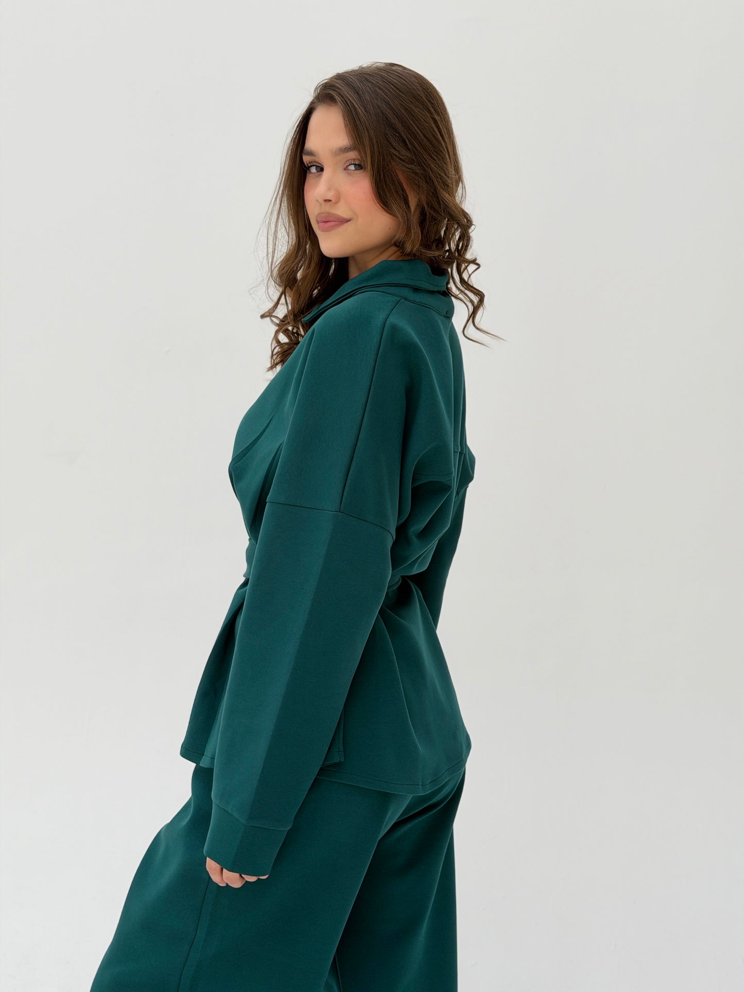 The Belted Set In Deep Teal