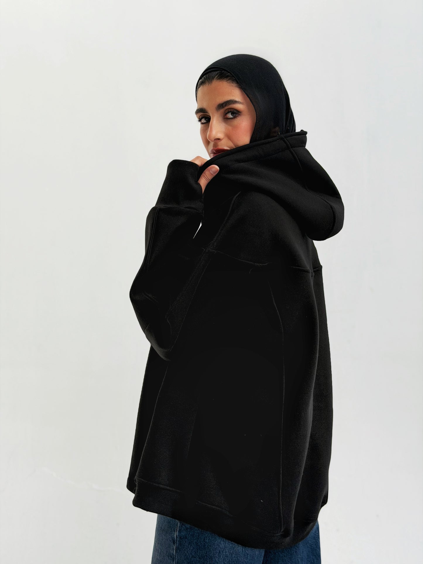 Oversized Hoodies in Black
