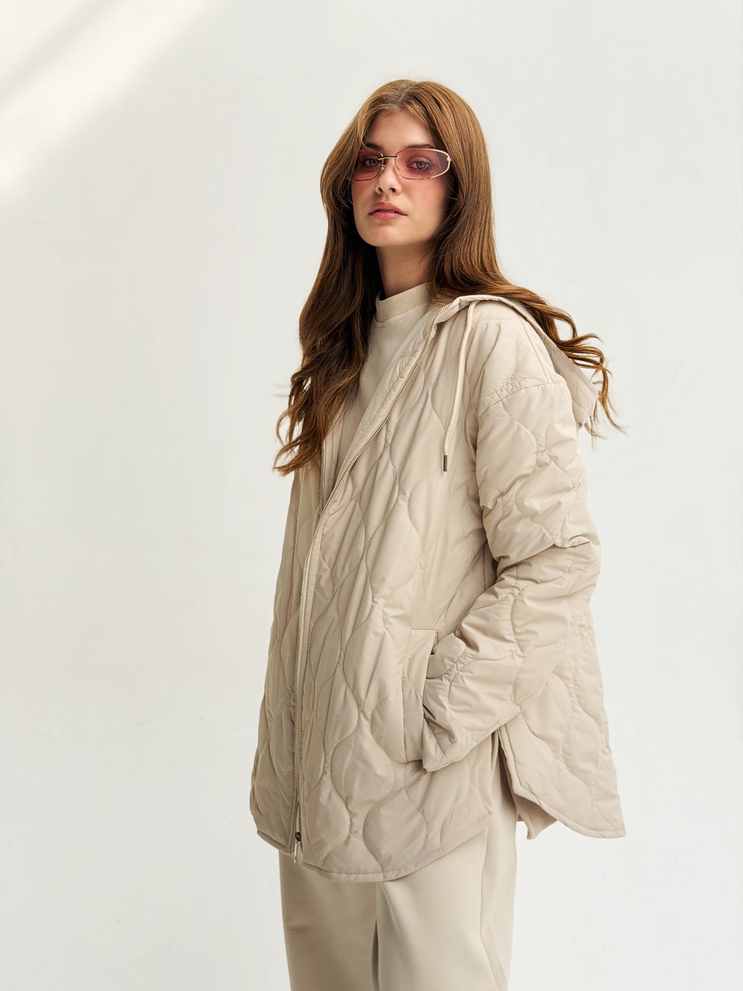 The oversized Bamb Jacket in beige