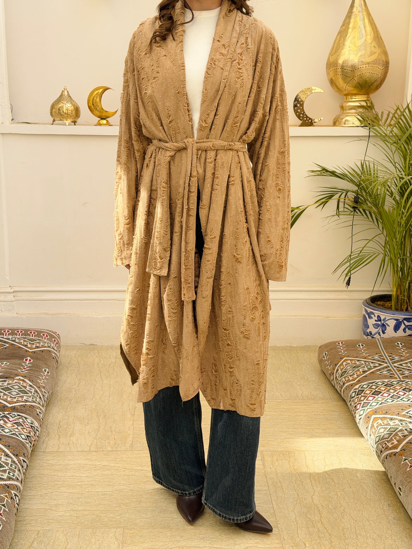 Oasis Cardigan In Camel