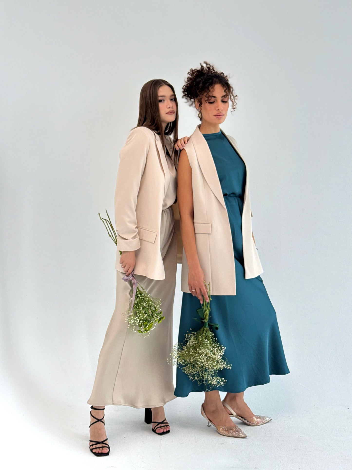 A-Line Skirt with top In heavy teal