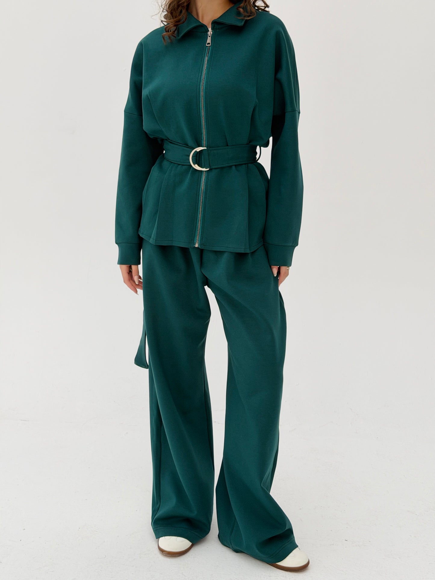 The Belted Set In Deep Teal