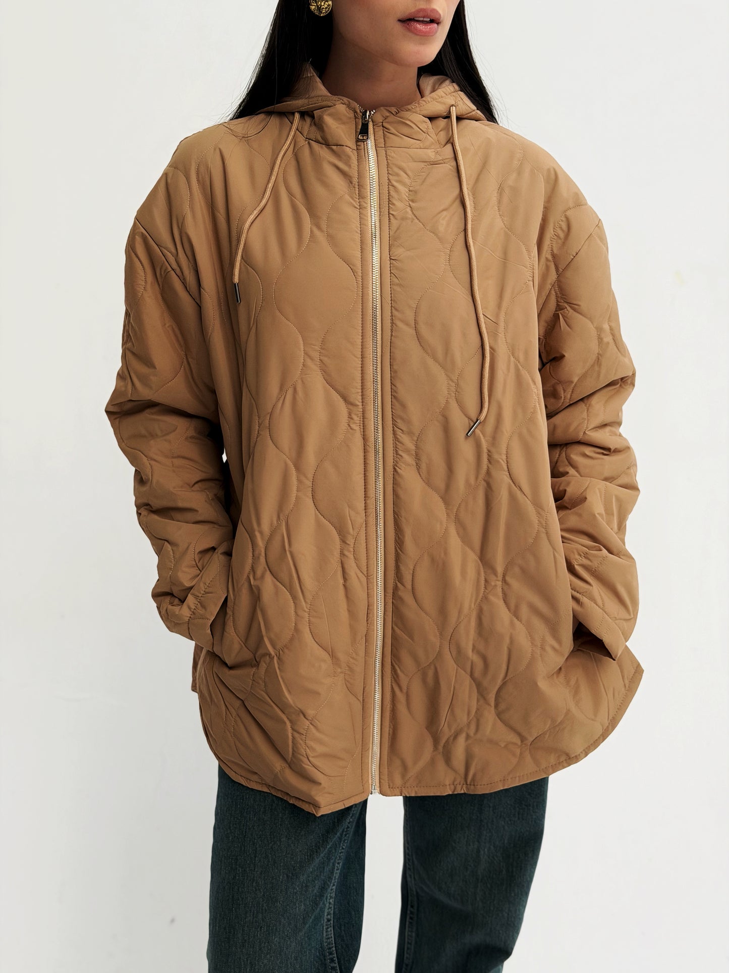 The oversized Bamb Jacket Camel