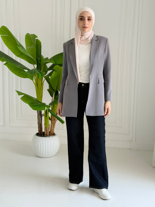 Slim fit blazer in Gray
