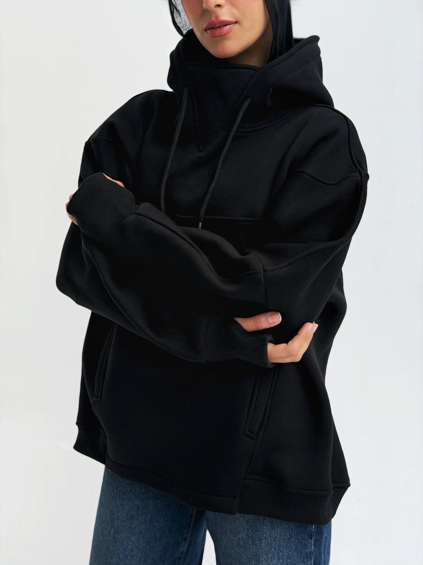 Oversized Hoodies in Black