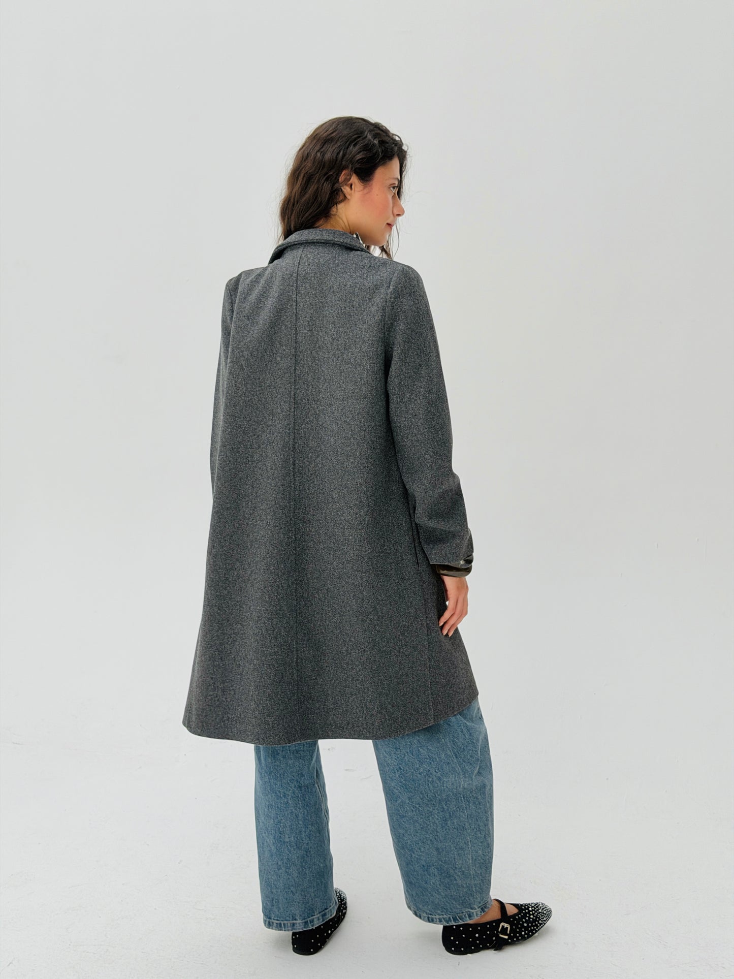 Everyday Wool Coat In Gray