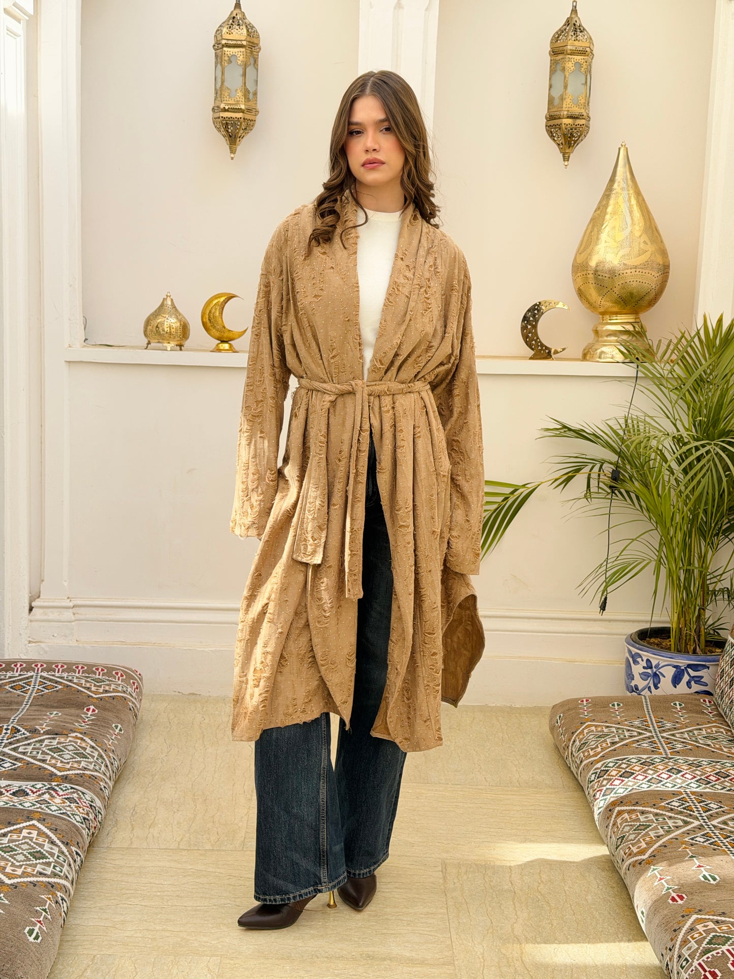 Oasis Cardigan In Camel