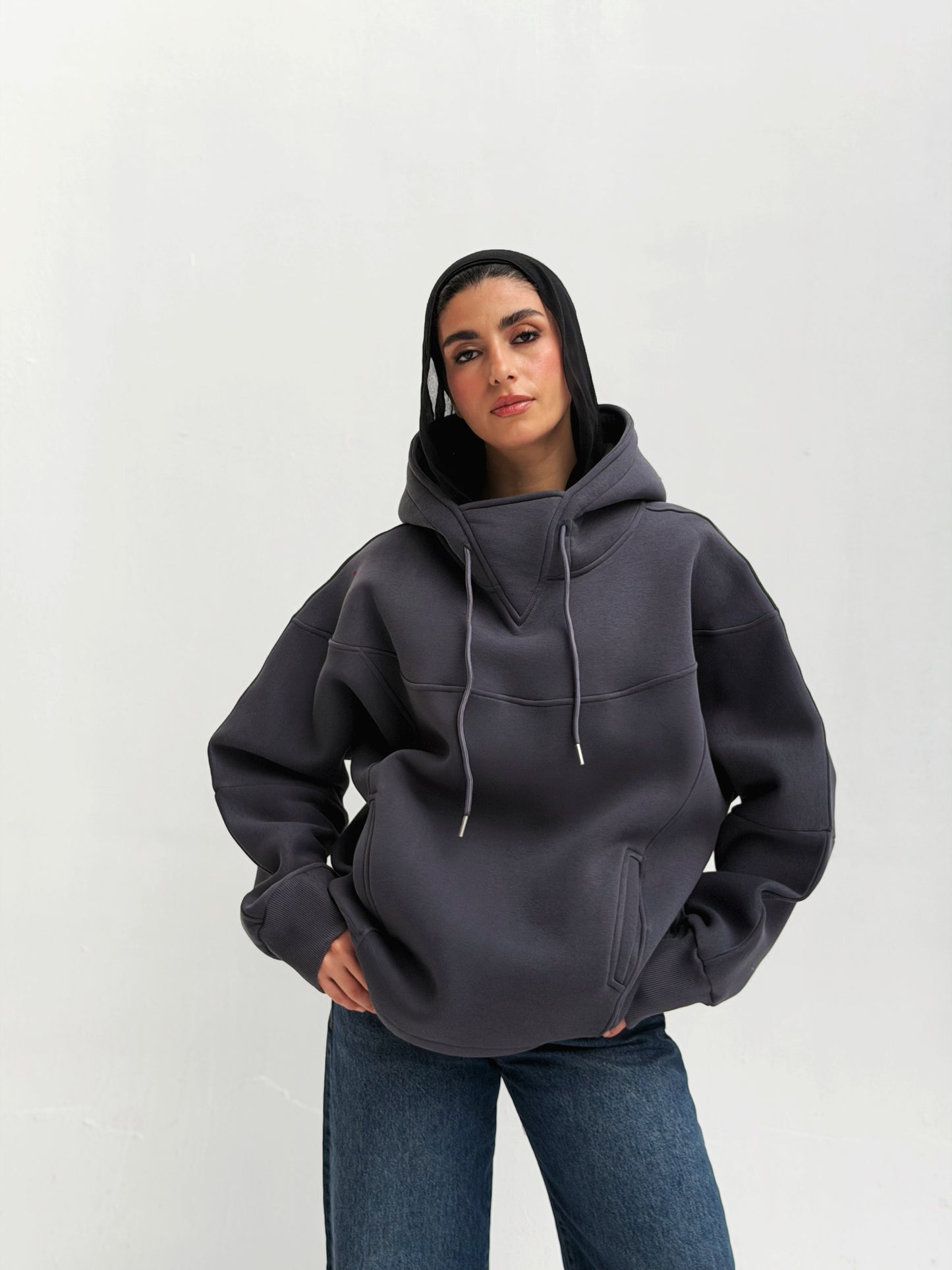 Oversized Hoodie in Gray