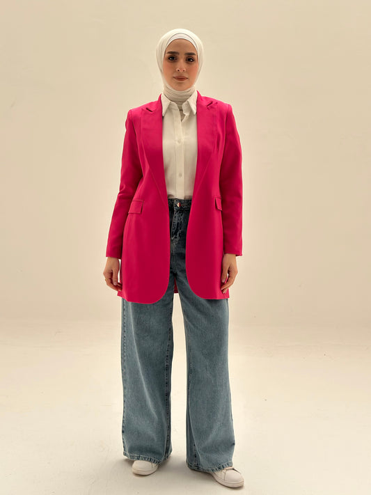 SLIM FIT FUCHSIA BLAZER