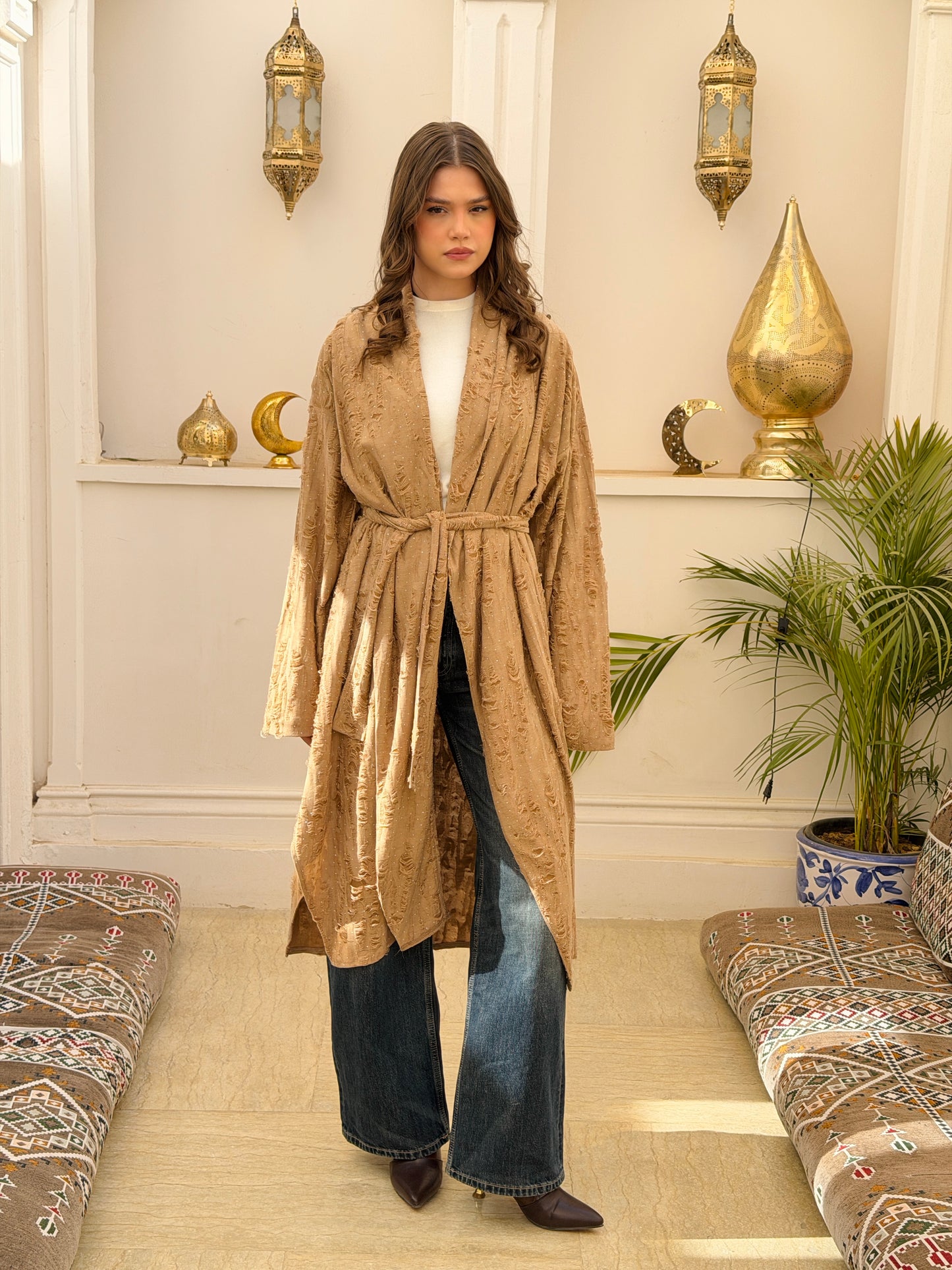 Oasis Cardigan In Camel