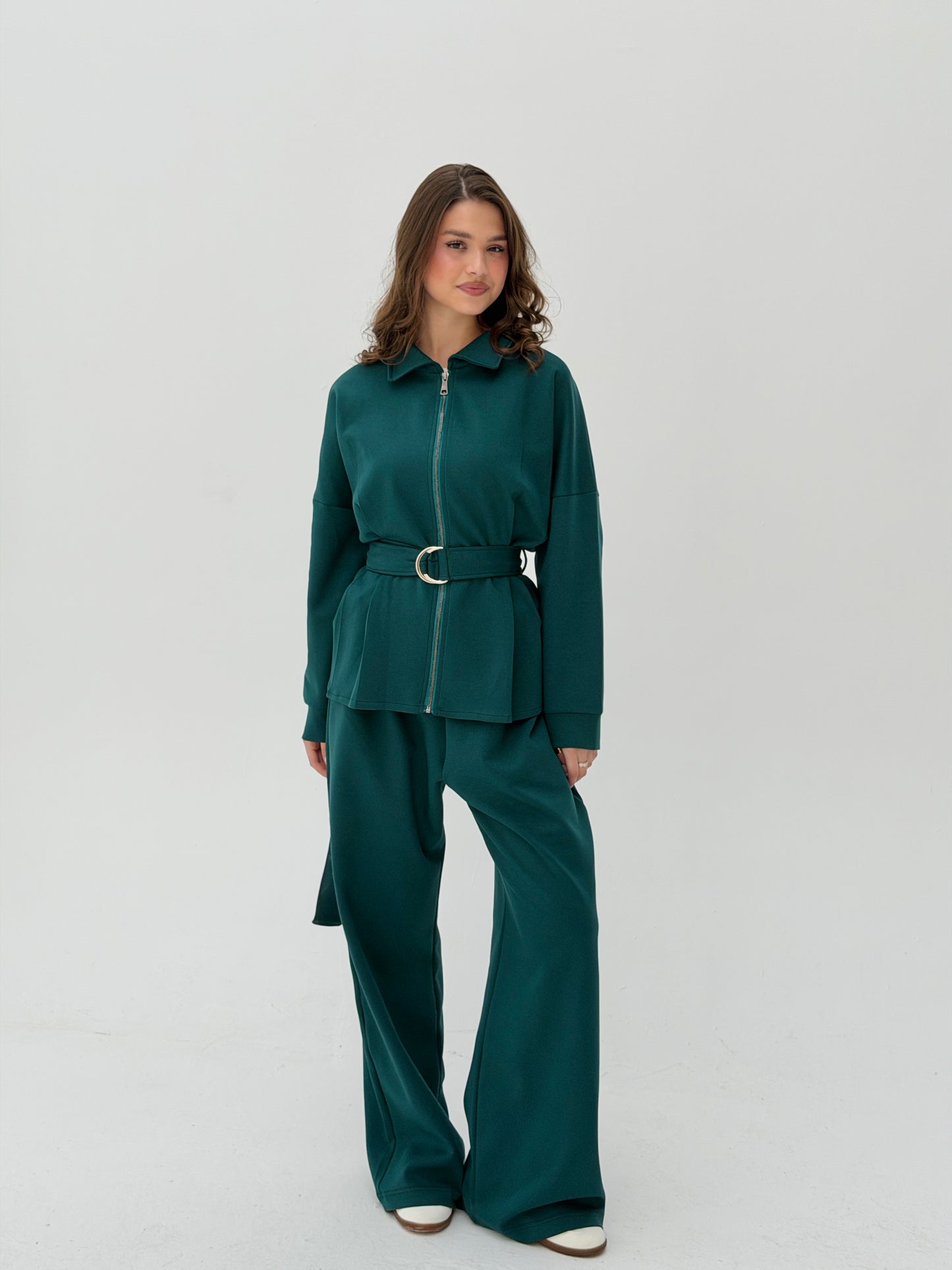 The Belted Set In Deep Teal