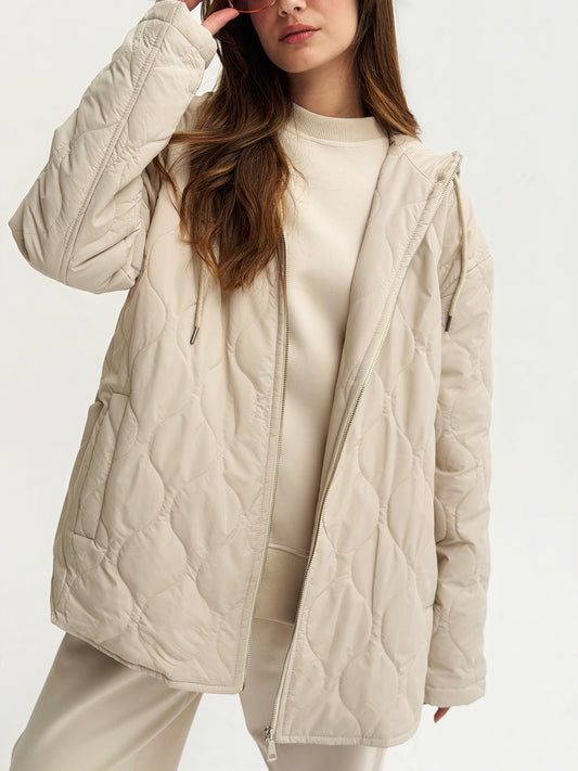 The oversized Bamb Jacket in beige