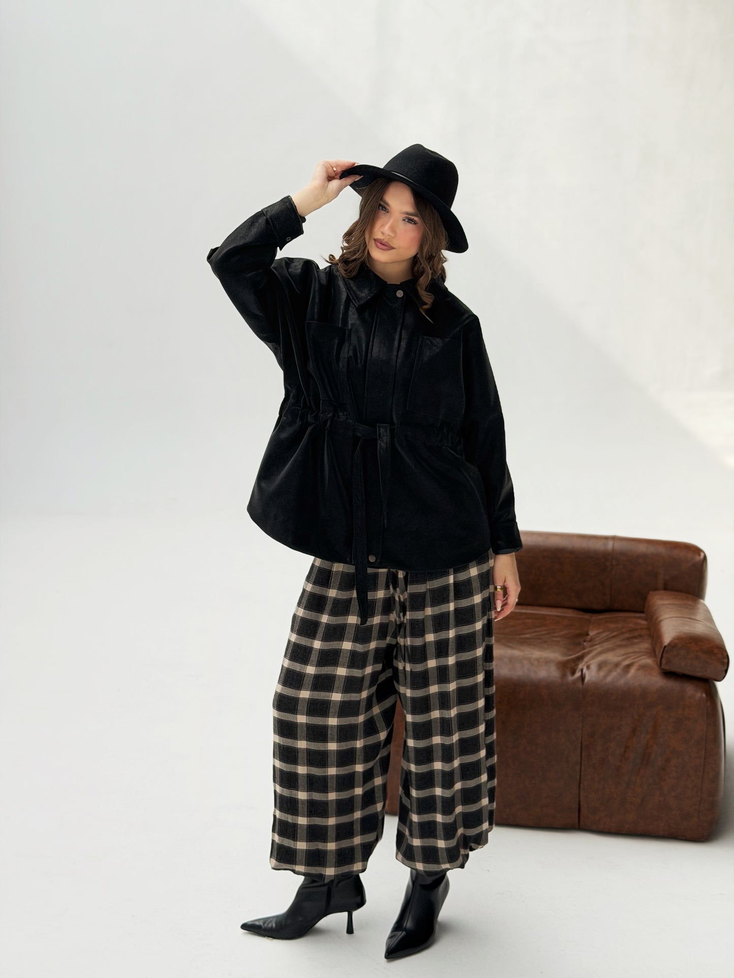 The Over-shirt Leather In Black