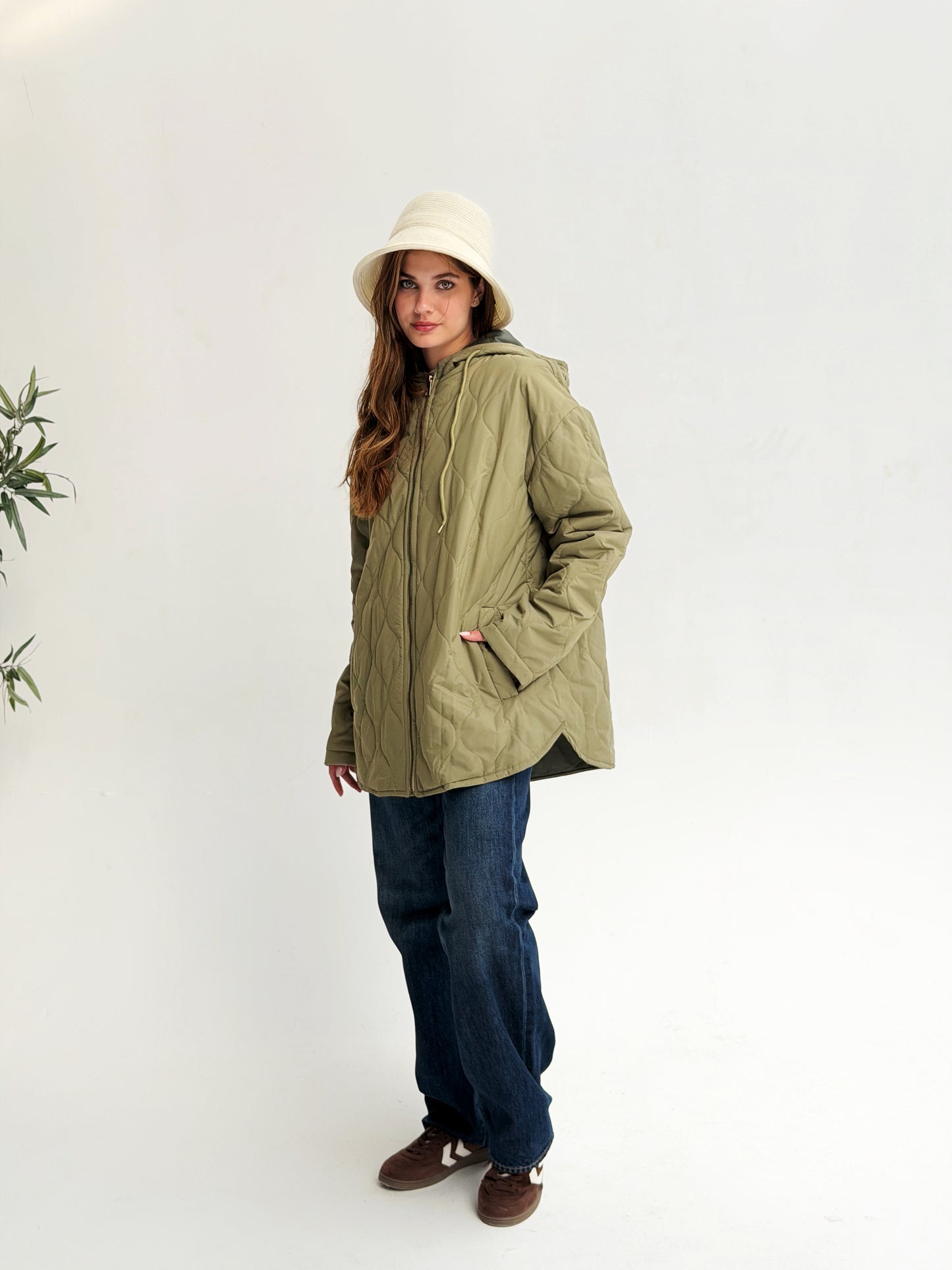 The oversized Bamb Jacket In Olive