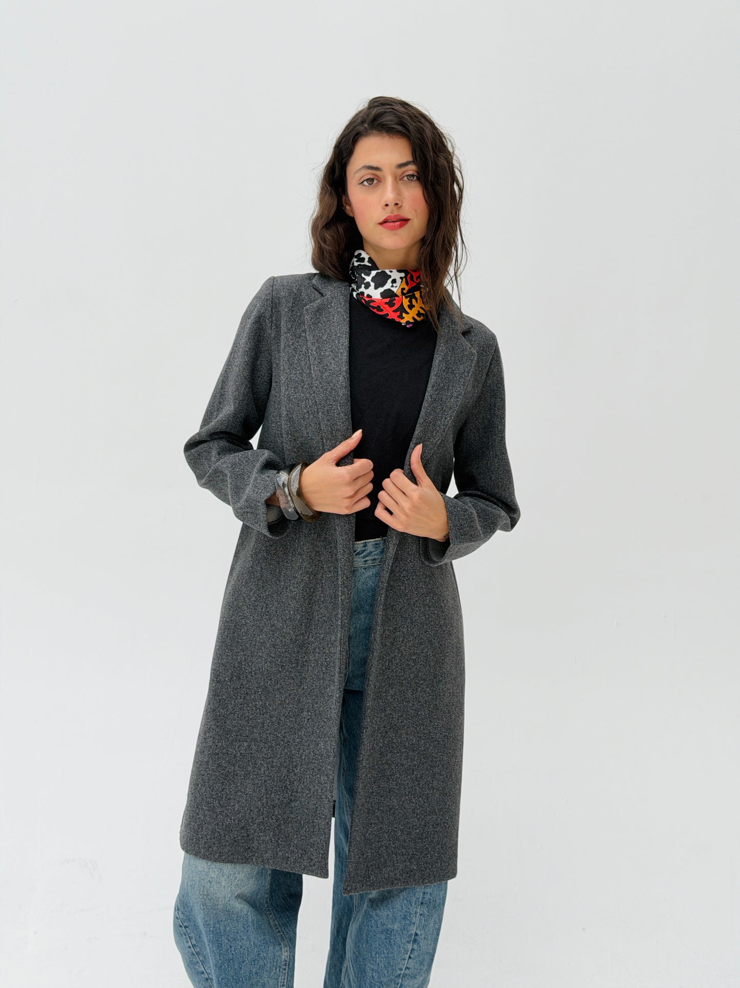 Everyday Wool Coat In Gray