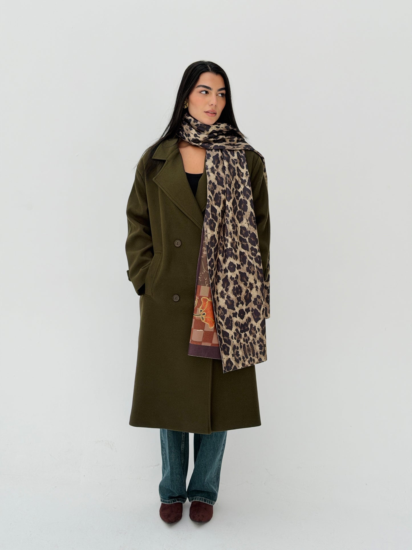 Iconic Winter Coat In Olive