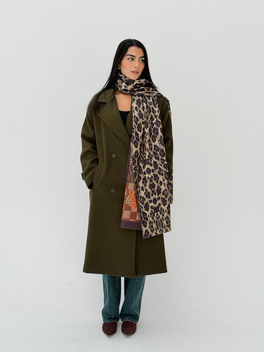 Iconic Winter Coat In Olive