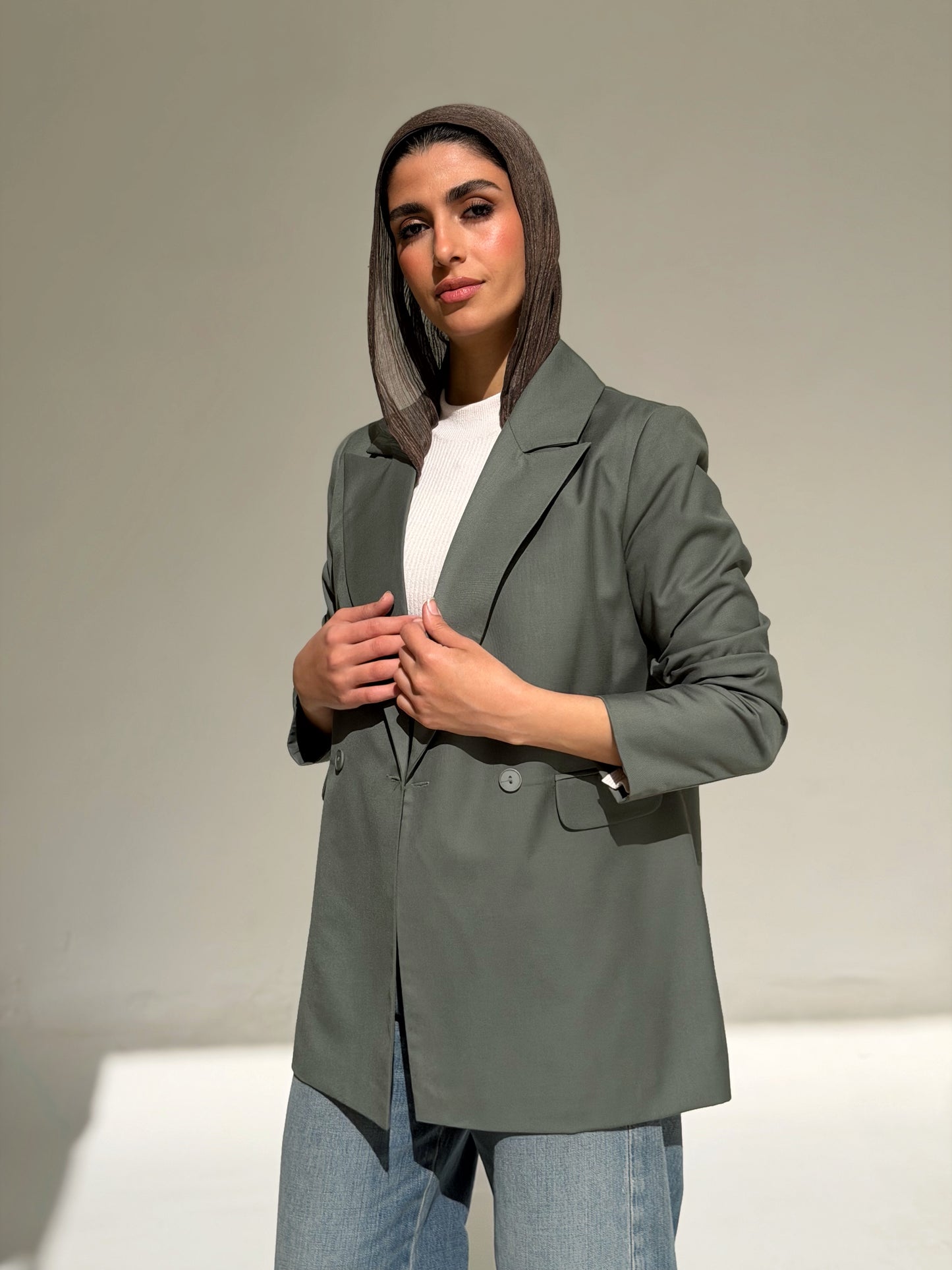 Boss Mode Blazer In Olive