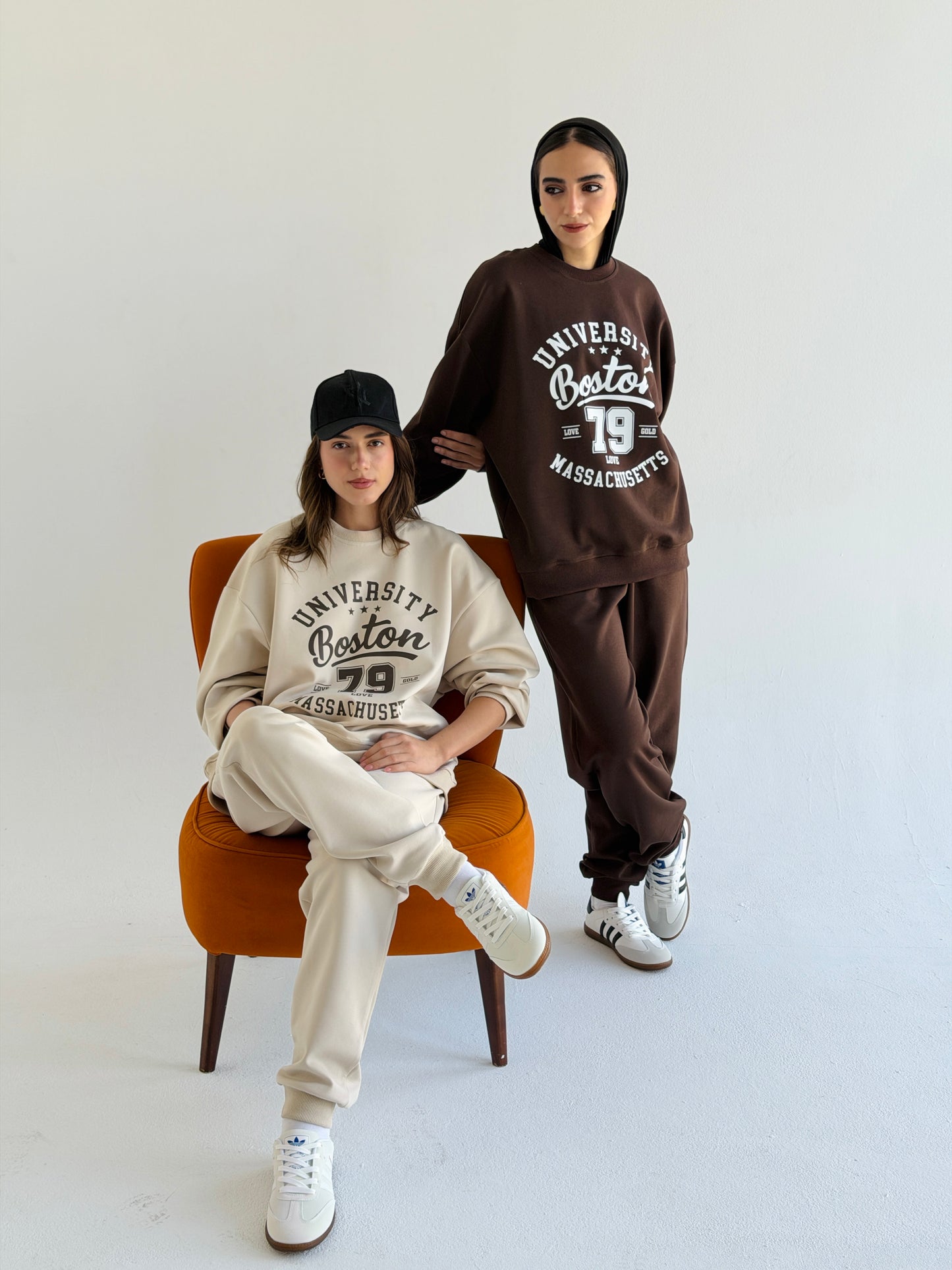 Active Cotten Set In Brown