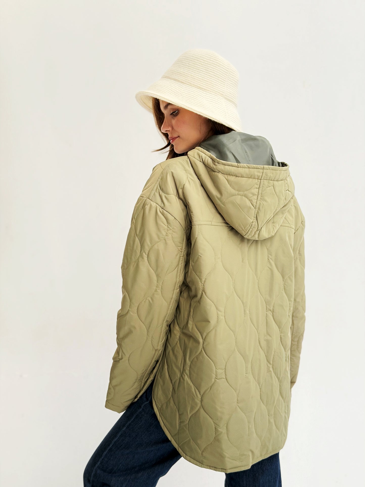 The oversized Bamb Jacket In Olive