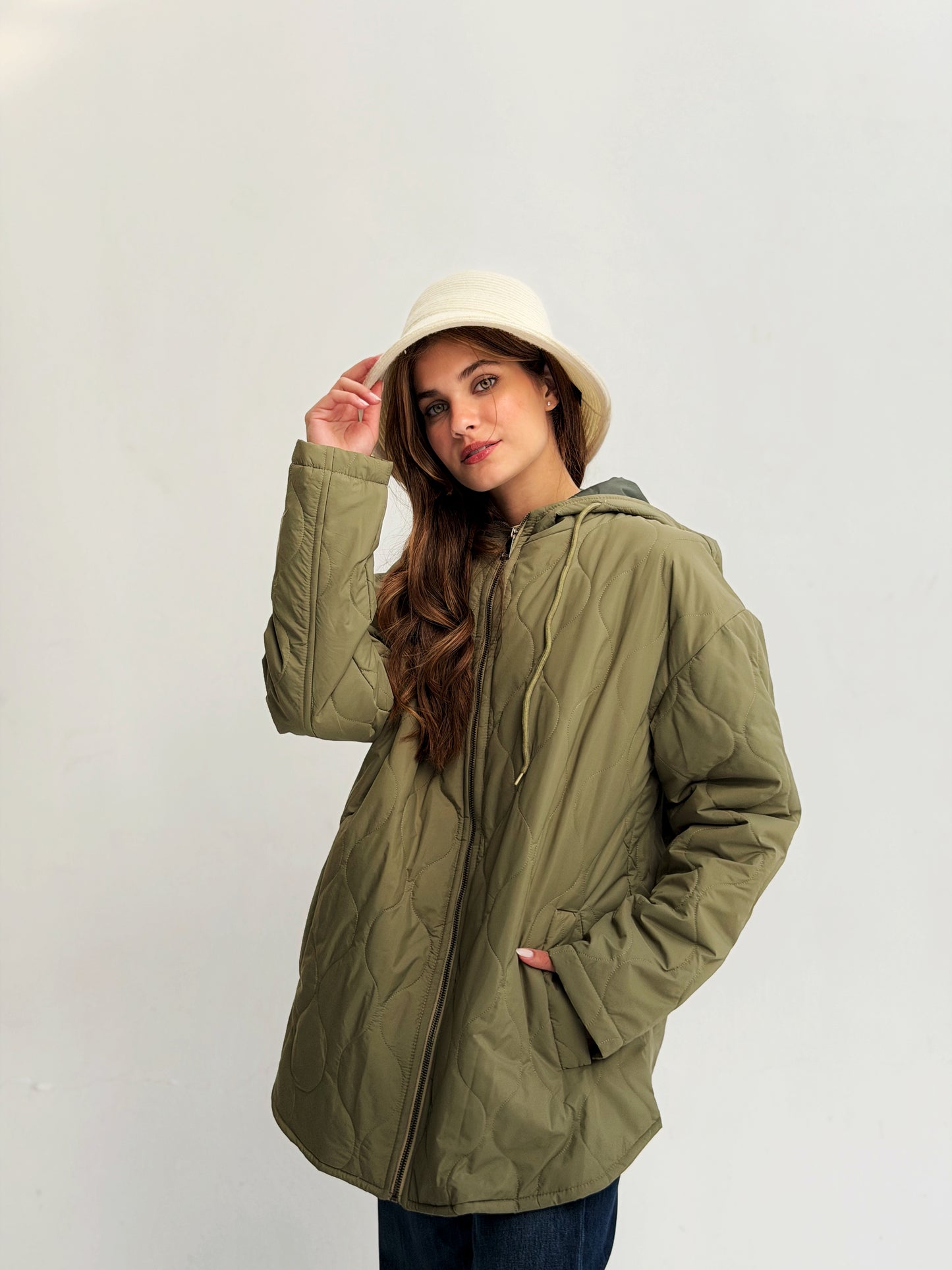 The oversized Bamb Jacket In Olive