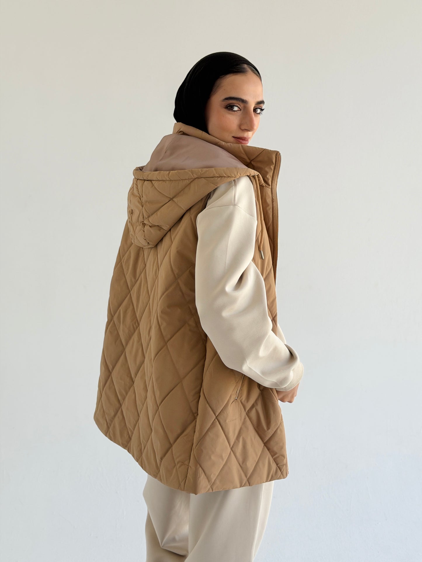 Bamb vest In Camel