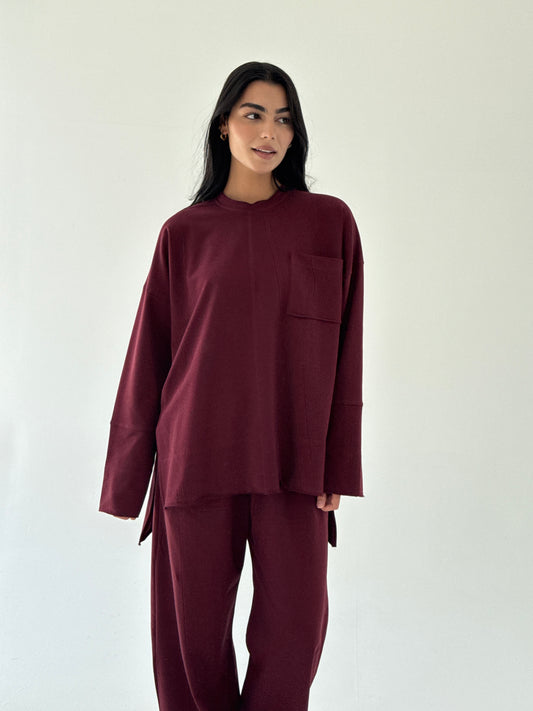 Every day set in burgundy