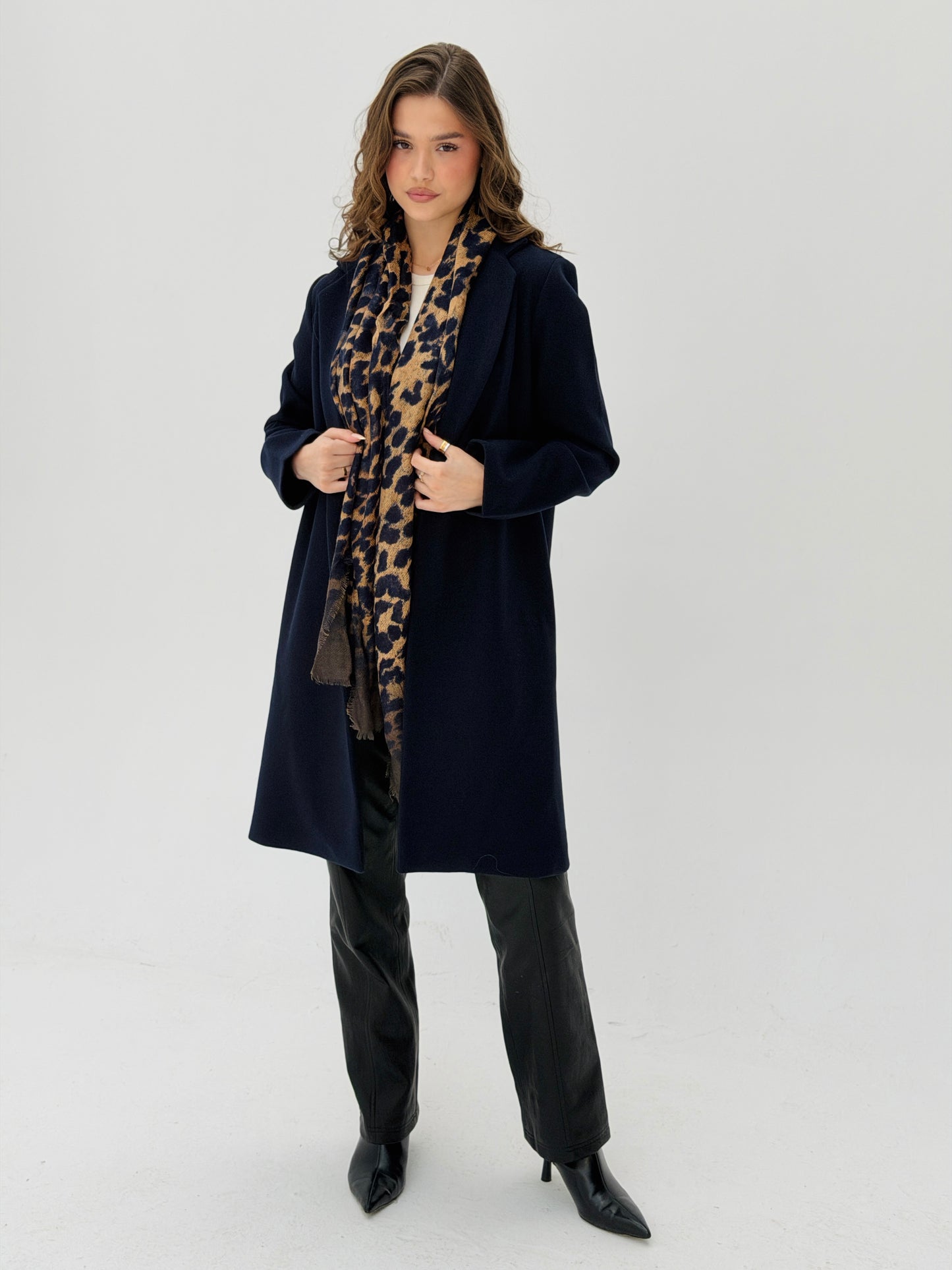 Everyday Wool Coat Navy Blue