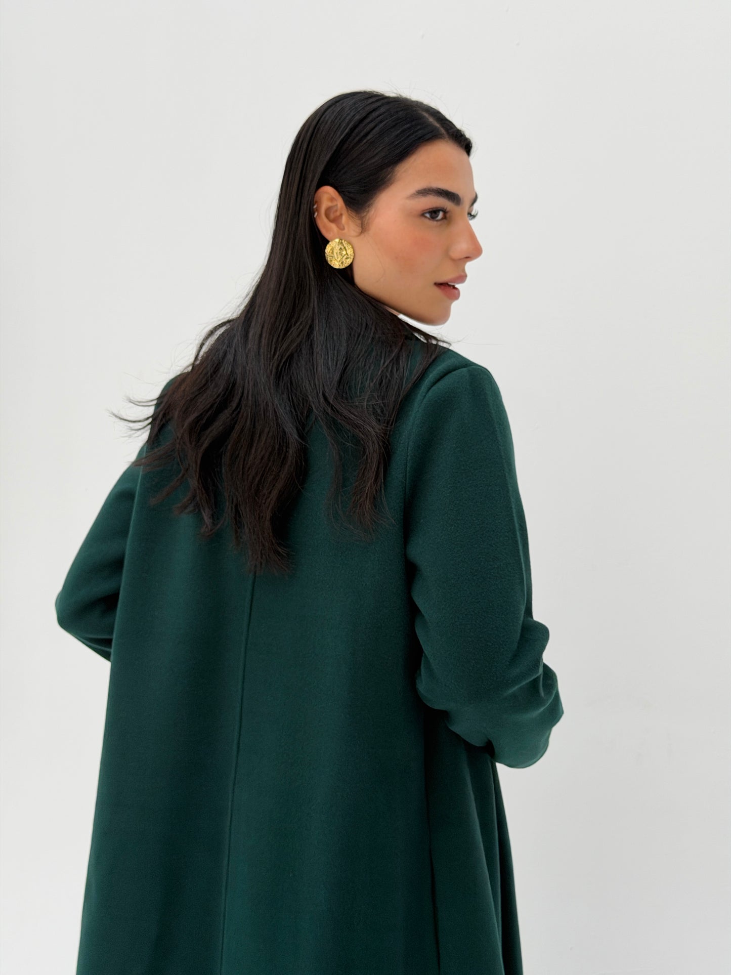 Iconic Winter Coat In Deep Teal