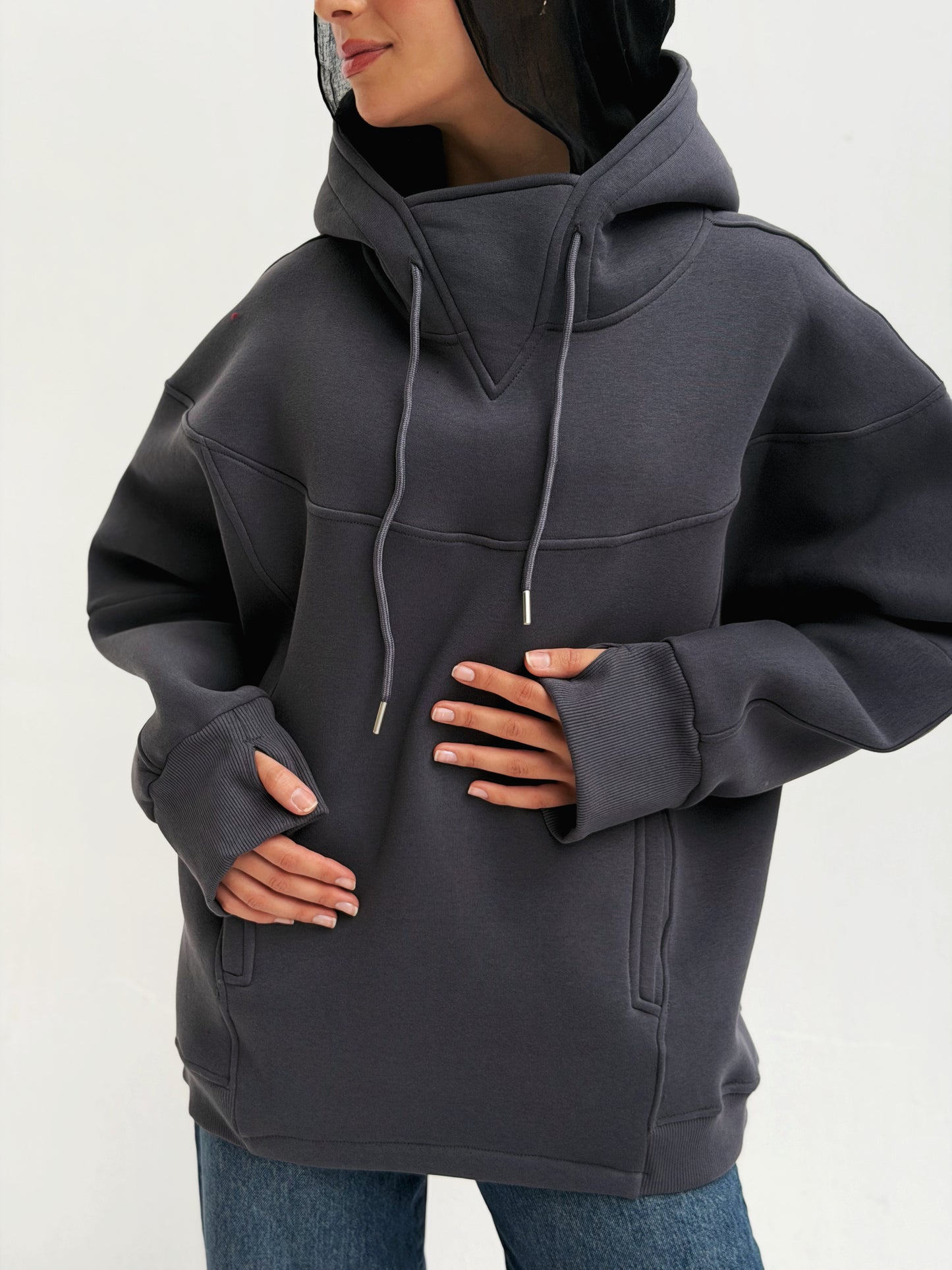 Oversized Hoodie in Gray