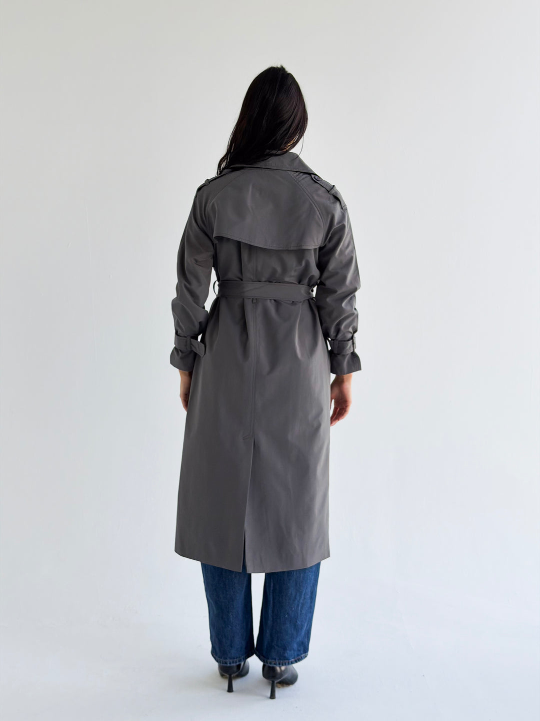 Signature trench coat in Gray