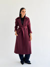 Signature trench coat in Burgundy
