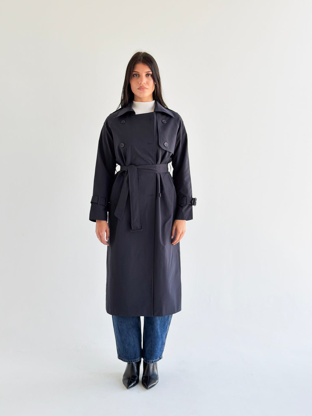 Signature trench coat in Navy blue