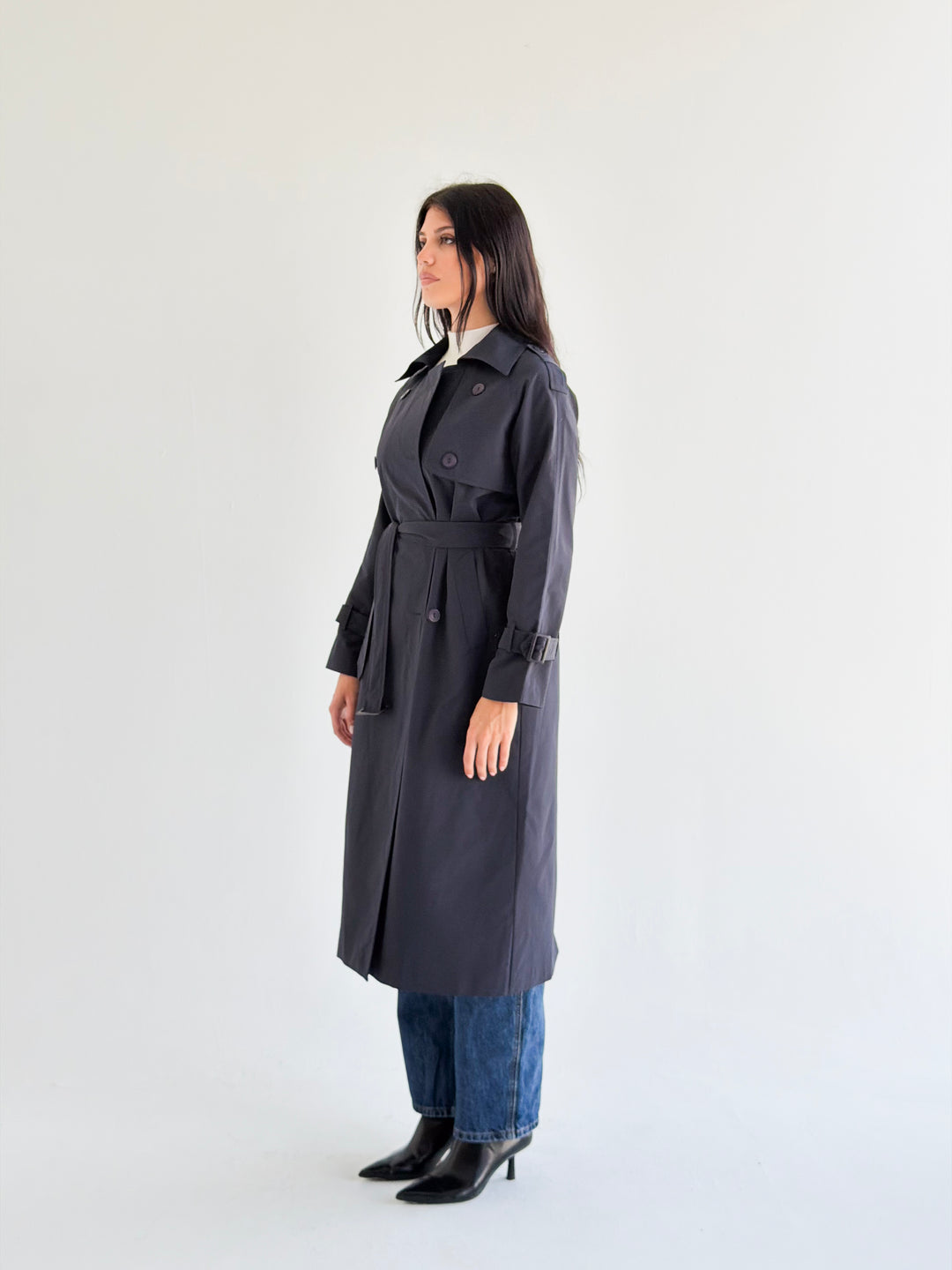 Signature trench coat in Navy blue