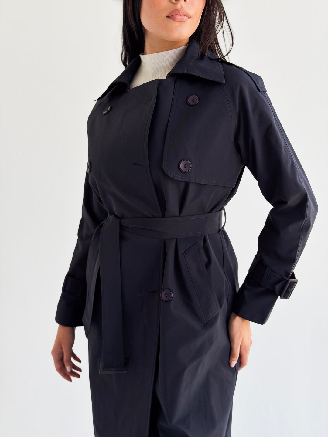Signature trench coat in Navy blue