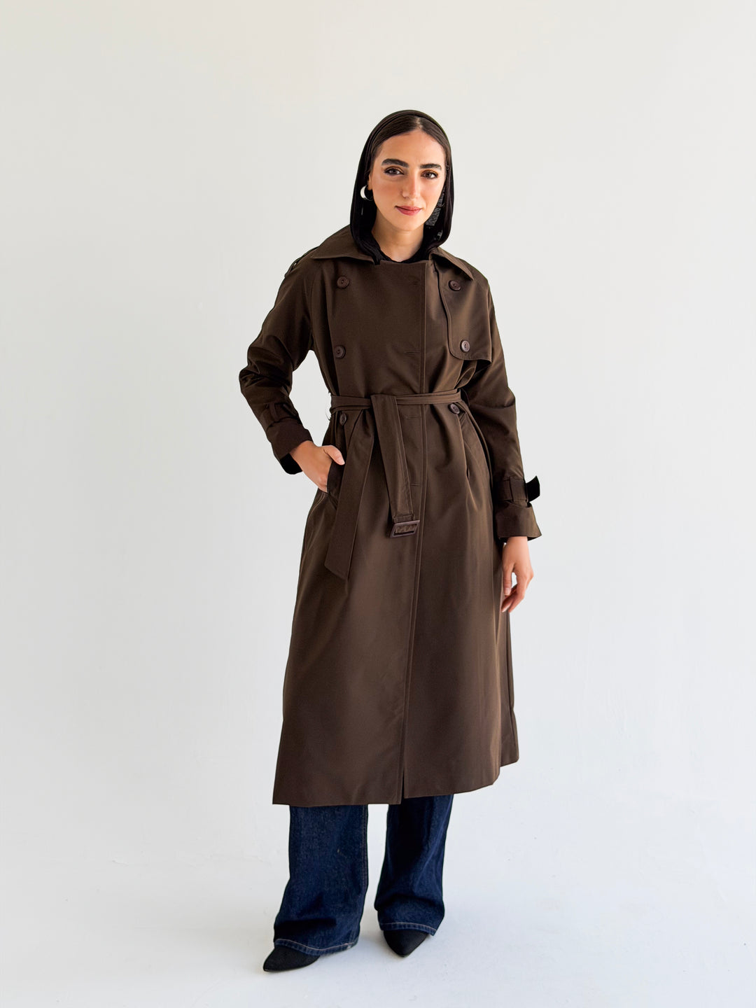 Signature trench coat in Brown