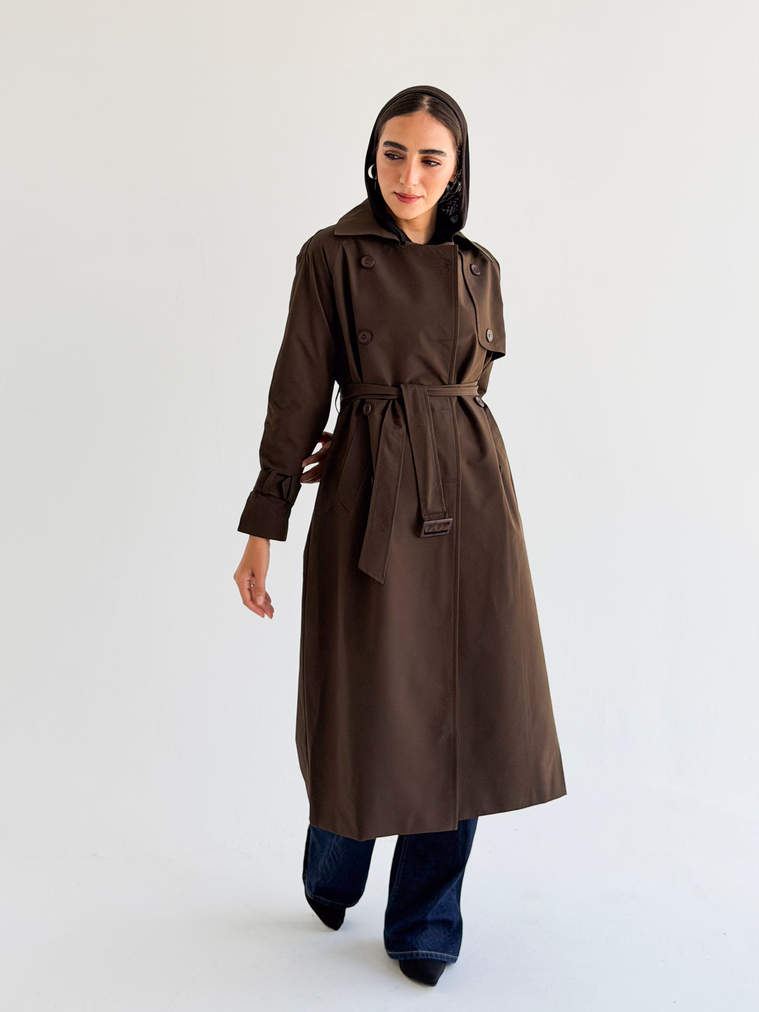 Signature trench coat in Brown