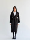 Signature trench coat (leather effect )in Brown