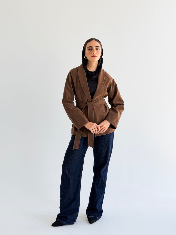 The icon Jacket in Camel