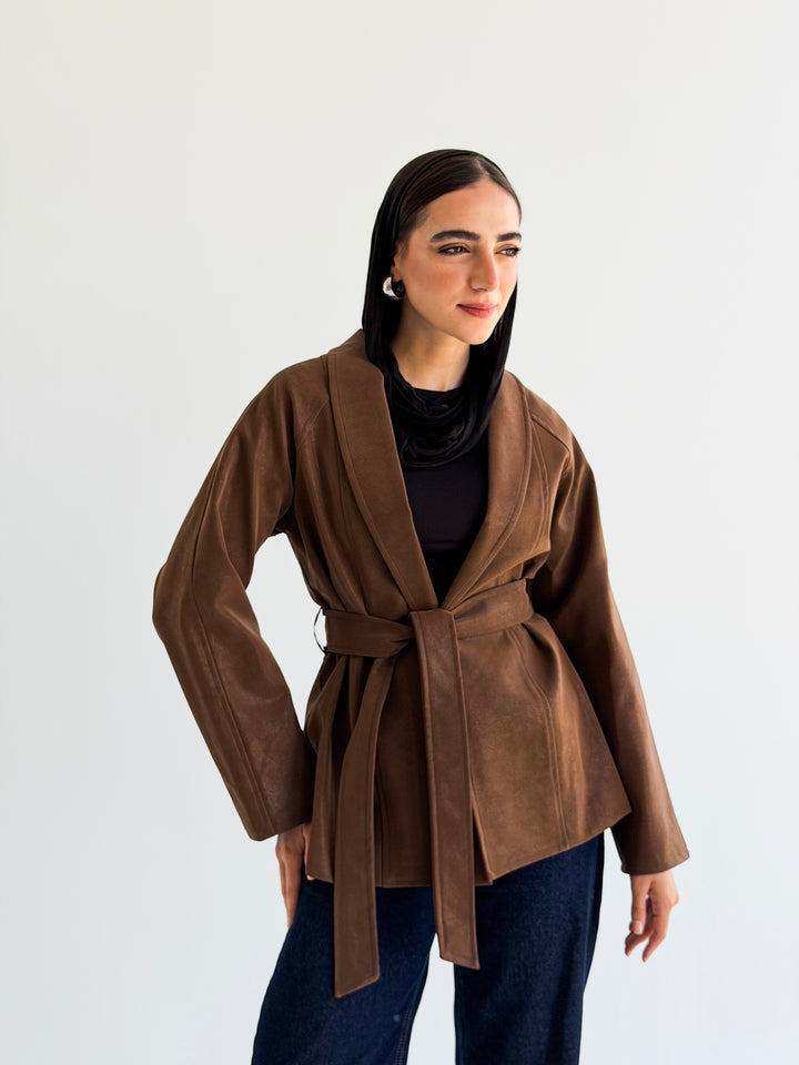 The icon Jacket in Camel