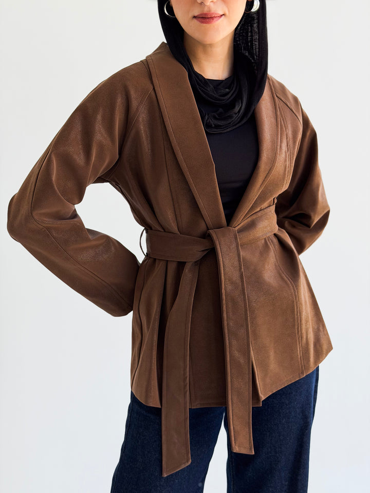 The icon Jacket in Camel