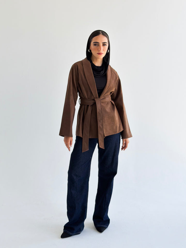 The icon Jacket in Camel