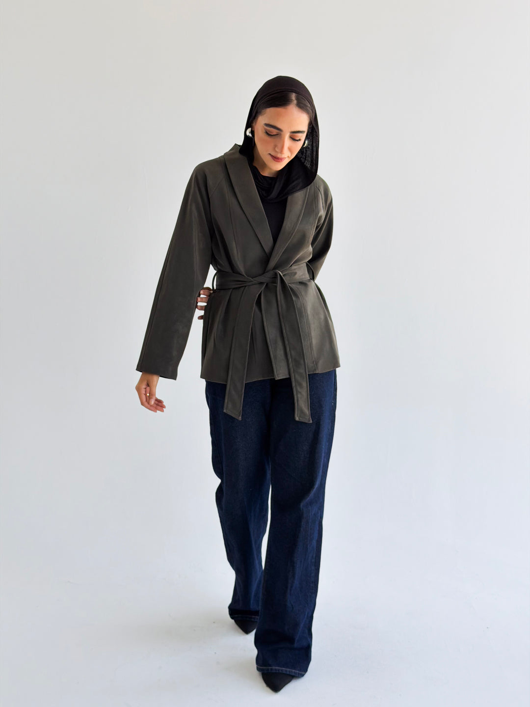The icon Jacket in olive